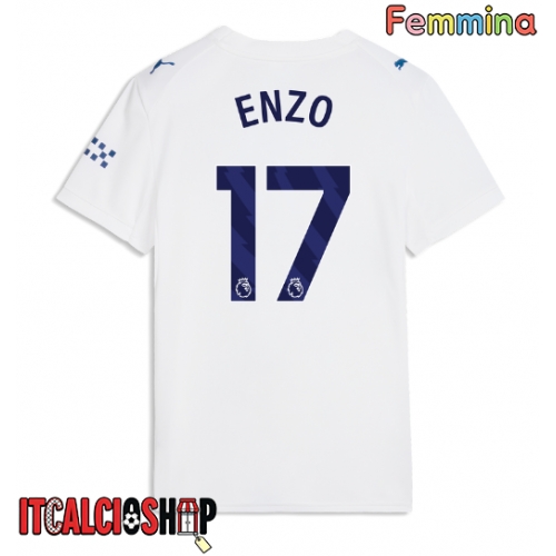 Manchester City Enzo Fernandez #17 Terza Maglia Femmina 2026-27 Manica Corta